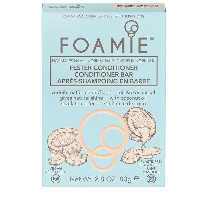 Foamie Shake Your Coconuts Barre Conditionneur Capillaire 80 g - Pour des Cheveux Brillants - Unisexe Foamie Shake Your Coconuts Barre Conditionneur Capillaire 80 g - Pour des Cheveux Brillants - Unisexe