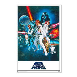 ERIK Poster Star Wars : Episode IV - Un Nouvel Espoir, Dimensions 91,5 x 61 cm, Impression Papier Brillant Haute Qualité 150 g
