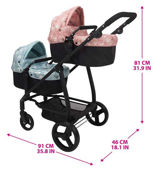 Molto Carrito Bebe Gemelar 57X8,5X33Cm