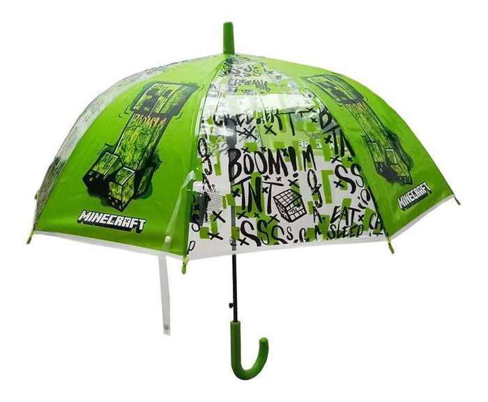 Safta Parapluie Dôme 43 cm Minecraft "TNT" - Parapluie à thème pour enfant