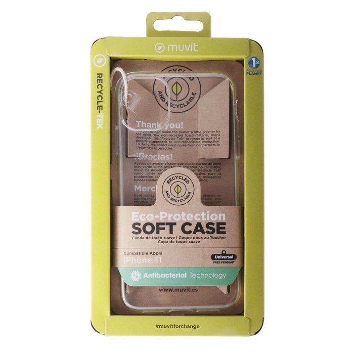 Protection pour téléphone portable Muvit for Change iPhone 11 Transparent iPhone 11