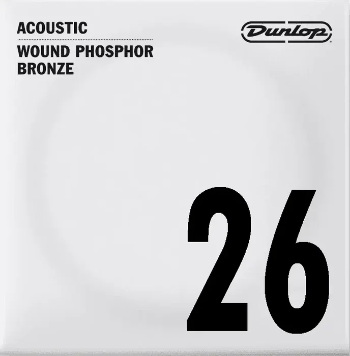 Dunlop Corde Acoustique 92/8 Phosphor Bronze .026 Dunlop Corde Acoustique 92/8 Phosphor Bronze .026