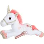 Gipsy Toys Licorne Lica Bella Magique - Peluche Lumineuse et Sonore avec Baguette Magique - 35 cm - Rose et Blanc