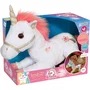 Gipsy Toys Licorne Lica Bella Magique - Peluche Lumineuse et Sonore avec Baguette Magique - 35 cm - Rose et Blanc