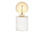 Giftdecor Lampe LED Base Étoiles 8 x 19 x 8 cm Pierre Ciment Verre Bleu (Set de 8)