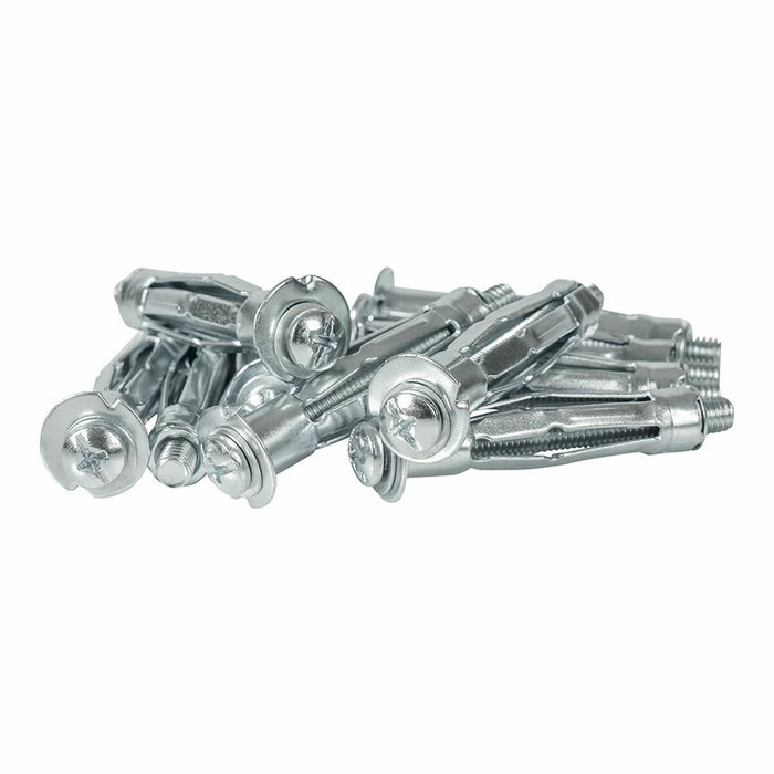 Rapid Chevilles à Expansion Métal pour Cloison Plâtre 6-21mm, Lot de 10