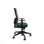 PIQUERAS Y CRESPO Chaise de bureau Horna, mécanisme synchrone, vert bouteille et gris