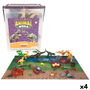 Set Dinosaures Colorbaby 20 x 12 x 7 cm 52 Pièces 4 Unités