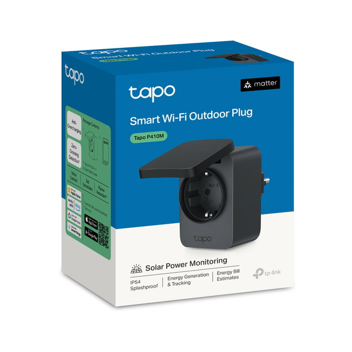 Tp-Link Tapo P410M Prise intelligente Wi-Fi pour extérieur