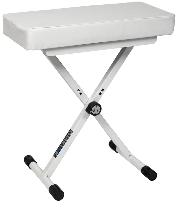 Quiklok Banquette Piano X "Basic" Blanche - Siège Clavier Réglable Pliable Quiklok Banquette Piano X "Basic" Blanche - Siège Clavier Réglable Pliable