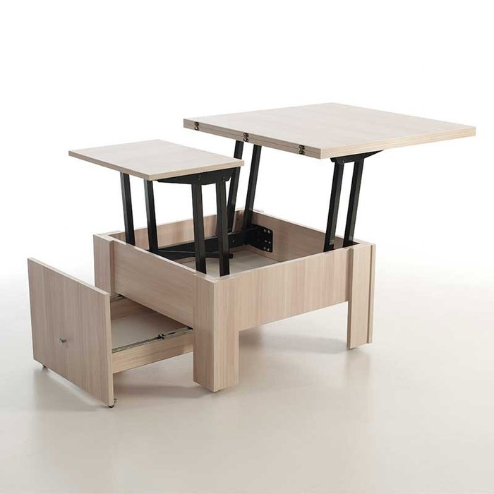 HERRAJES ALK Mécanisme de table relevable NADIA 90x90 Noir HERRAJES ALK Mécanisme de table relevable NADIA 90x90 Noir