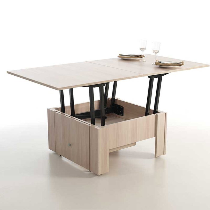 HERRAJES ALK Mécanisme de table relevable NADIA 90x90 Noir HERRAJES ALK Mécanisme de table relevable NADIA 90x90 Noir