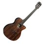 LAG Guitare Acoustique Folk Nylon Auditorium Électroacoustique Cutaway - Naturel - Taille 4/4