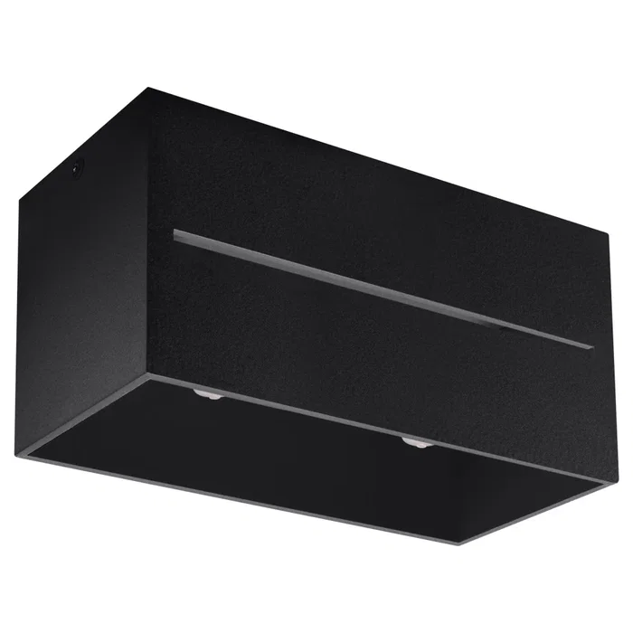Spotlight Lobo Plafonnier Rectangulaire en Aluminium Moderne, 2 Lampes, Design Minimaliste, Référence SOL-SL.0384