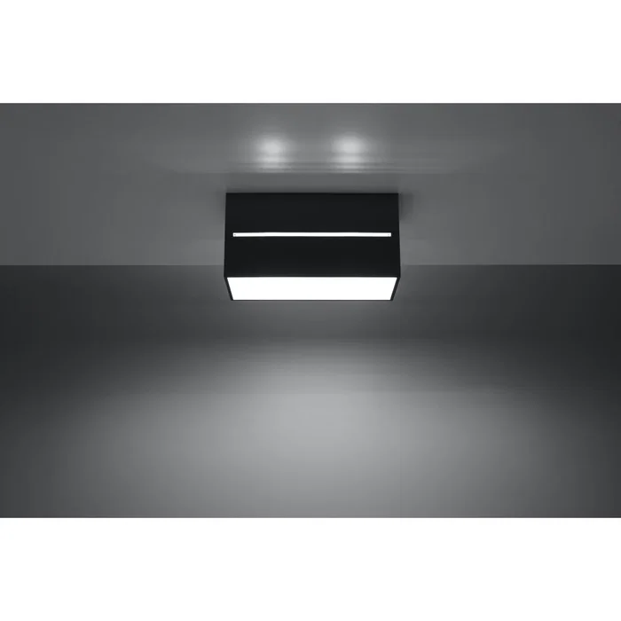 Spotlight Lobo Plafonnier Rectangulaire en Aluminium Moderne, 2 Lampes, Design Minimaliste, Référence SOL-SL.0384