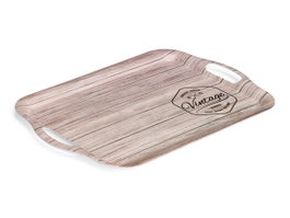 Kinvara Bandeau en mélamine 42x27 cm, mélange aléatoire de couleurs (beige, noir, rouge) (Set de 18)