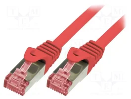 LOGILINK Cordon de raccordement Cat 6 S/FTP 10m RJ45 rouge
