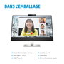 HP Écran de conférence HP E27m G4 - Écran QHD 27" avec webcam rétractable 5 MP, micros, haut-parleurs et USB-C 65W pour vidéoconférence Zoom
