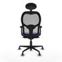 Piqueras y Crespo 2D036G1 Lila Chaise de Bureau avec Appui-tête