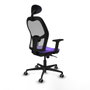 Piqueras y Crespo 2D036G1 Lila Chaise de Bureau avec Appui-tête