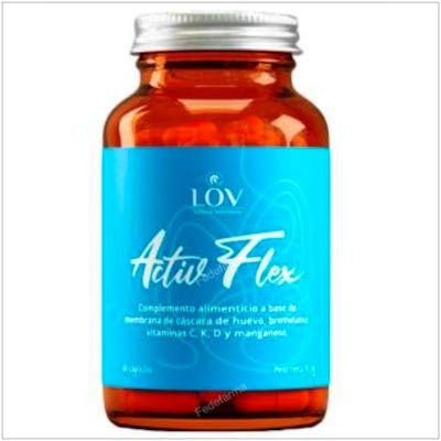 LOV NATURAL SOLUTIONS Activ Flex 60 gélules, complément alimentaire articulations collagène vitamines C D K manganèse LOV NATURAL SOLUTIONS Activ Flex 60 gélules, complément alimentaire articulations collagène vitamines C D K manganèse