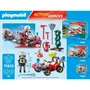 Playmobil 71825 - Pompier avec quad et arbustes enflammés - Figurine avec véhicule et accessoires pour enfant à partir de 3 ans