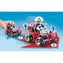 Playmobil 71825 - Pompier avec quad et arbustes enflammés - Figurine avec véhicule et accessoires pour enfant à partir de 3 ans