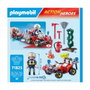 Playmobil 71825 Pompier avec quad et arbustes enflammés