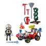 Playmobil - Quad de Pompiers avec Canon à Eau et Cabestan - Réf. 71825 - Jouet d'Action à Partir de 4 Ans