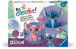 Ravensburger Juego Be Creative Maxi - Kit de Créations en Plâtre Stitch - Jeu en Français, Allemand, Anglais, Espagnol, Italien, Néerlandais