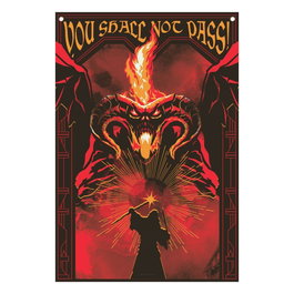 FaNaTtik Bannière Le Seigneur des Anneaux You shall not pass! 125 x 85 cm