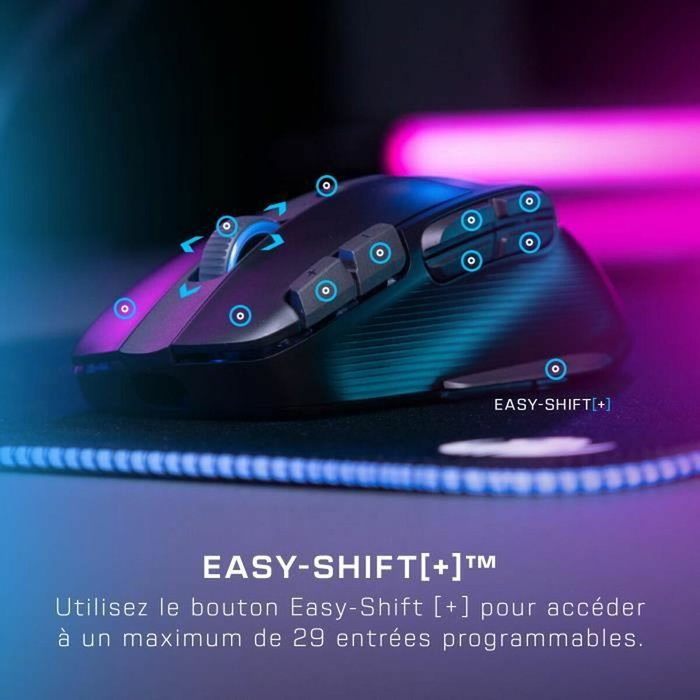 Turtle Beach Kone XP Air - Souris gaming sans fil avec station de charge - Noir