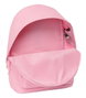 Safta Sac à dos double pour ordinateur portable 15,6 pouces avec port USB de chargement, motif Real Madrid, fille, rose, 31 x 44 x 18 cm