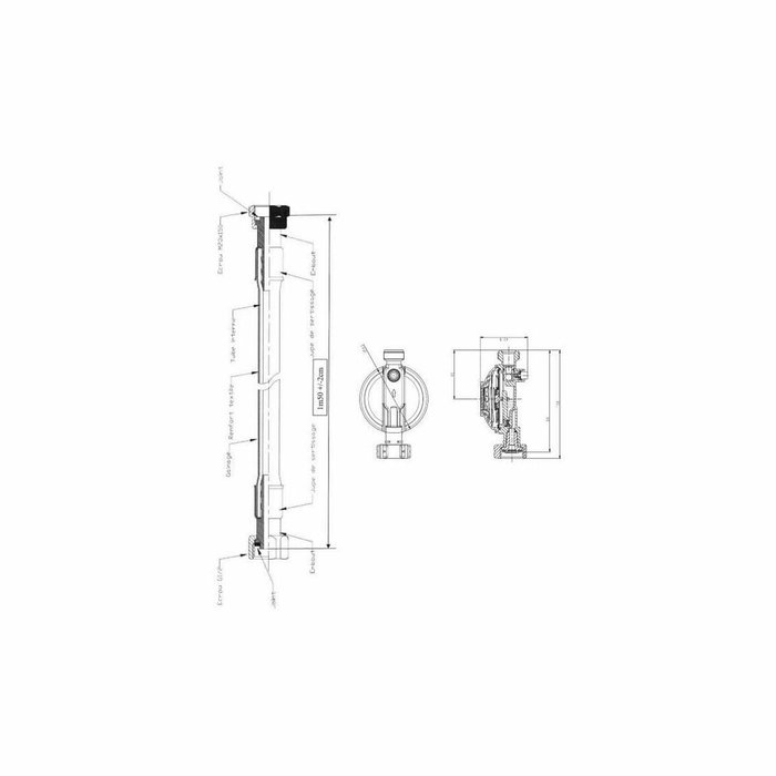Edouard Rousseau Détendeur butane M20X150 avec sécurité 1,3 kg/h et tuyau 1,50 m Edouard Rousseau Détendeur butane M20X150 avec sécurité 1,3 kg/h et tuyau 1,50 m