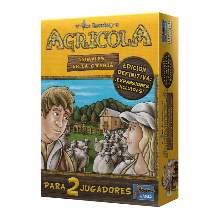 Asmodee - Jeu de société Agricola : Animaux à la Ferme Édition Définitive - Stratégie pour 2 joueurs dès 10 ans - Version espagnole Asmodee - Jeu de société Agricola : Animaux à la Ferme Édition Définitive - Stratégie pour 2 joueurs dès 10 ans - Version espagnole