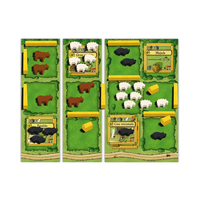 Asmodee - Jeu de société Agricola : Animaux à la Ferme Édition Définitive - Stratégie pour 2 joueurs dès 10 ans - Version espagnole Asmodee - Jeu de société Agricola : Animaux à la Ferme Édition Définitive - Stratégie pour 2 joueurs dès 10 ans - Version espagnole