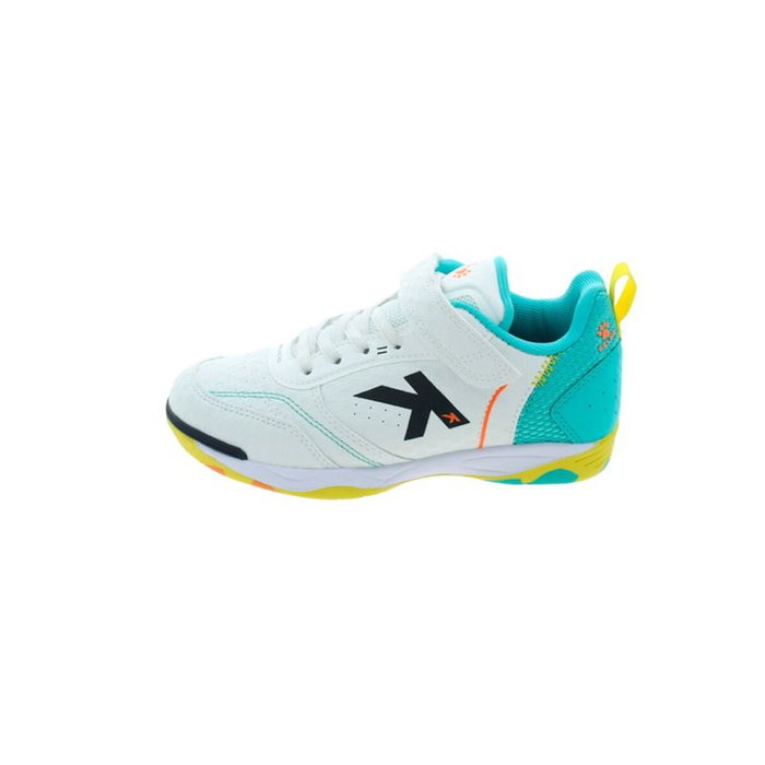 Chaussures de Futsal pour Enfants Kelme Goleiro Elastic Indoor Blanc S/M