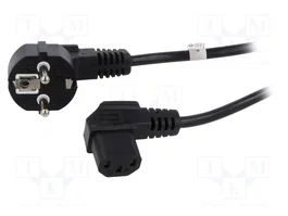 GOOBAY Câble d'alimentation H05VV-F 3x0,75mm², 1,8m, noir