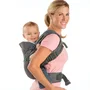 Infantino Flip Ergo - Porte-bébé physiologique 4 en 1 avec bavoir - 4 modes (ventral face, dos, face au monde) - De la naissance à 14.5 kg
