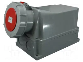 SEZ DK Connecteur d'alimentation AC triphasé 125A femelle rouge