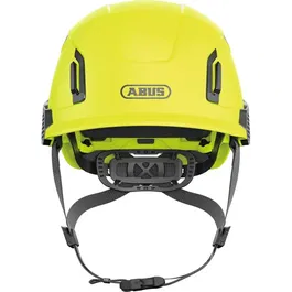 Abus SPECTOR - Casque de sécurité industriel Premium - Coque ABS, régulation thermique, système EasyFlex, attache lampe/lunettes, Euroslot 30 mm - Jaune