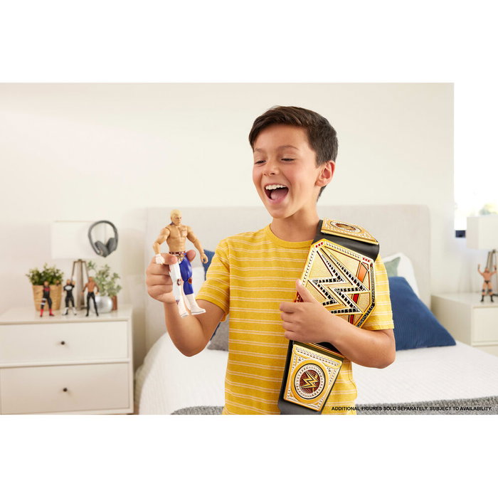 MATTEL Ceinture Réplique Titre de Championnat Universel WWE pour Enfants, Longueur 90+ cm, pour Jeu de Rôle et Collection