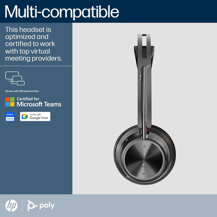 Casque Poly A4HT2AA#AC3 Noir