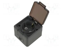 ABEX Socle d'alimentation AC Schuko 2P+PE 16A