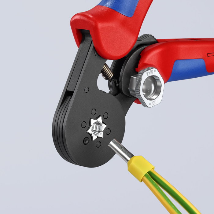 Knipex Pince à sertir automatique pour embouts de câbles 0,08 - 10,0 mm² Knipex Pince à sertir automatique pour embouts de câbles 0,08 - 10,0 mm²