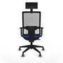 Piqueras y Crespo Chaise de Bureau 1D066G1 Bleu et Blanc