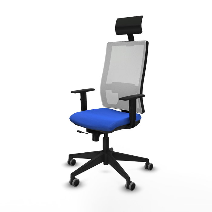 Piqueras y Crespo Chaise de Bureau 1D066G1 Bleu et Blanc