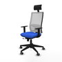 Piqueras y Crespo Chaise de Bureau 1D066G1 Bleu et Blanc