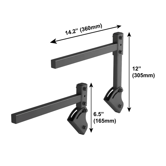 IsoAcoustics V120 Support en L pour enceintes murales, isolation et inclinaison 45°