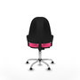 PIQUERAS Y CRESPO Chaise de bureau Algarra, similicuir rose